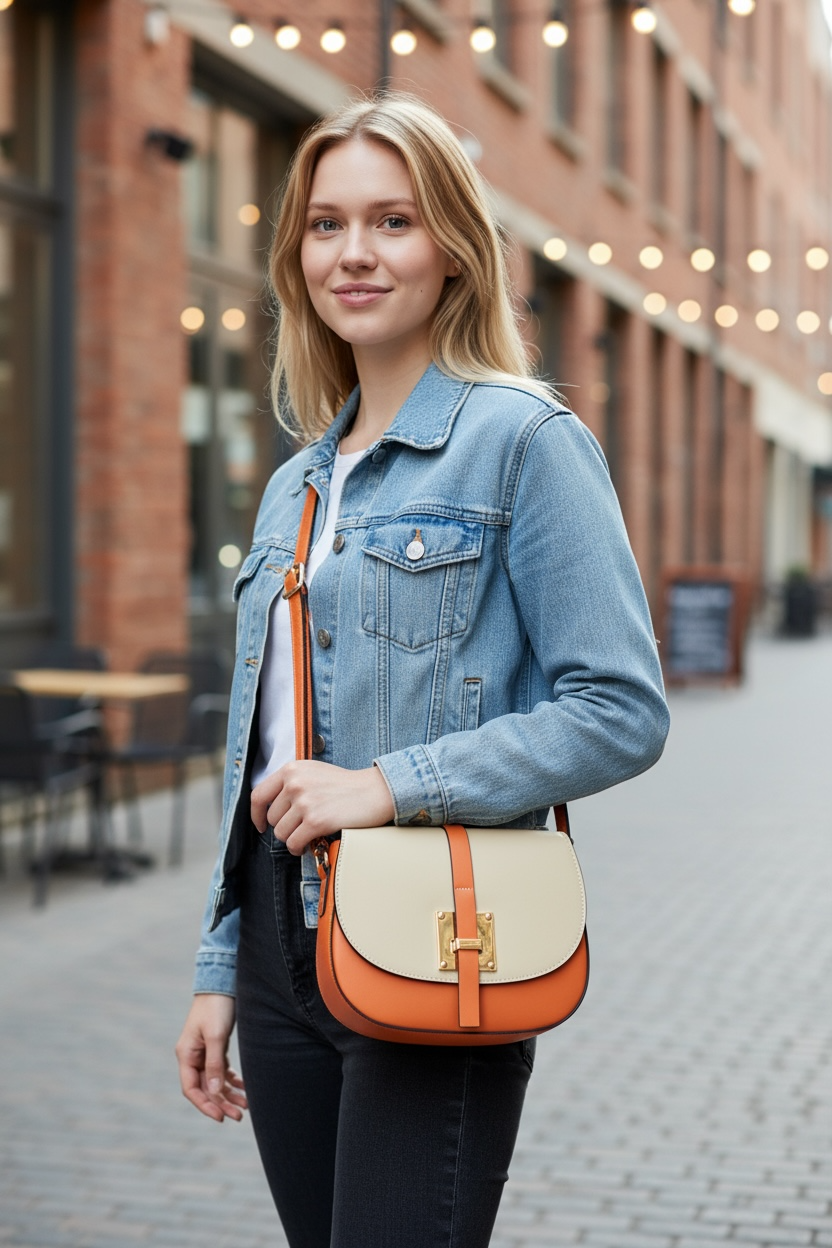 The Bella Duo Italian Leather Crossbody Bag