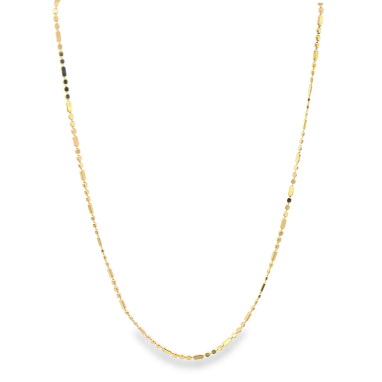 gold chain on white background