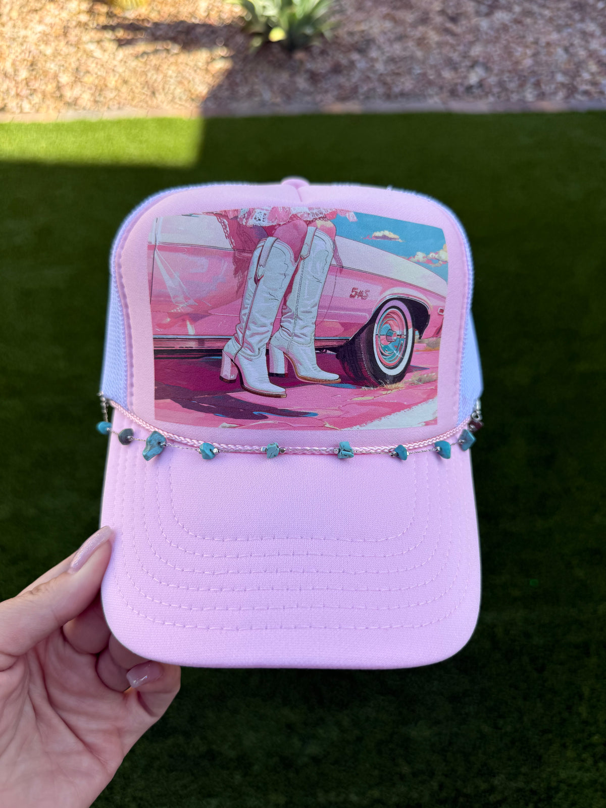 Pretty Pink Cowgirl Trucker Hat
