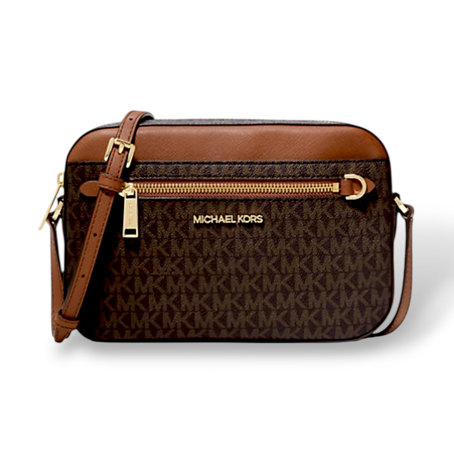 Michel Kors Jet Set Travel Large Zip Chain Crossbody Bag