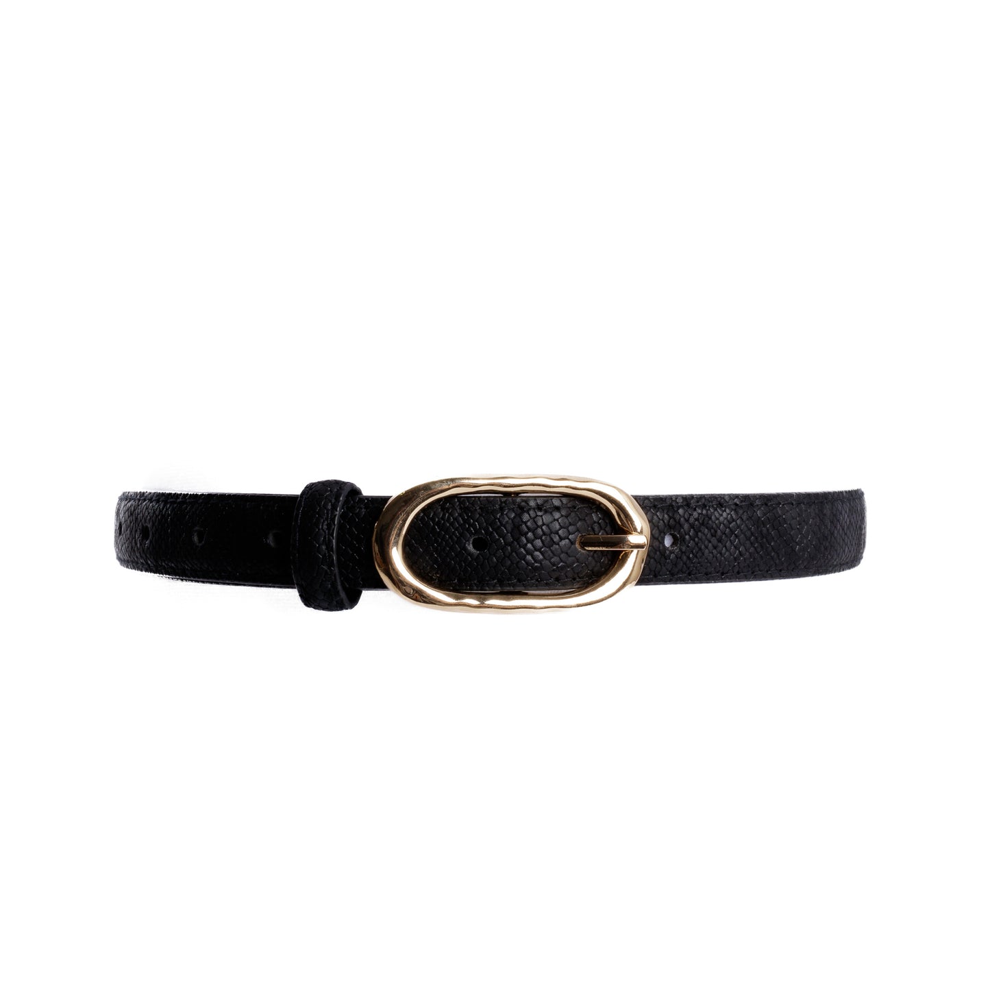 Women's Vegan Leather Midnight Serpent Belt