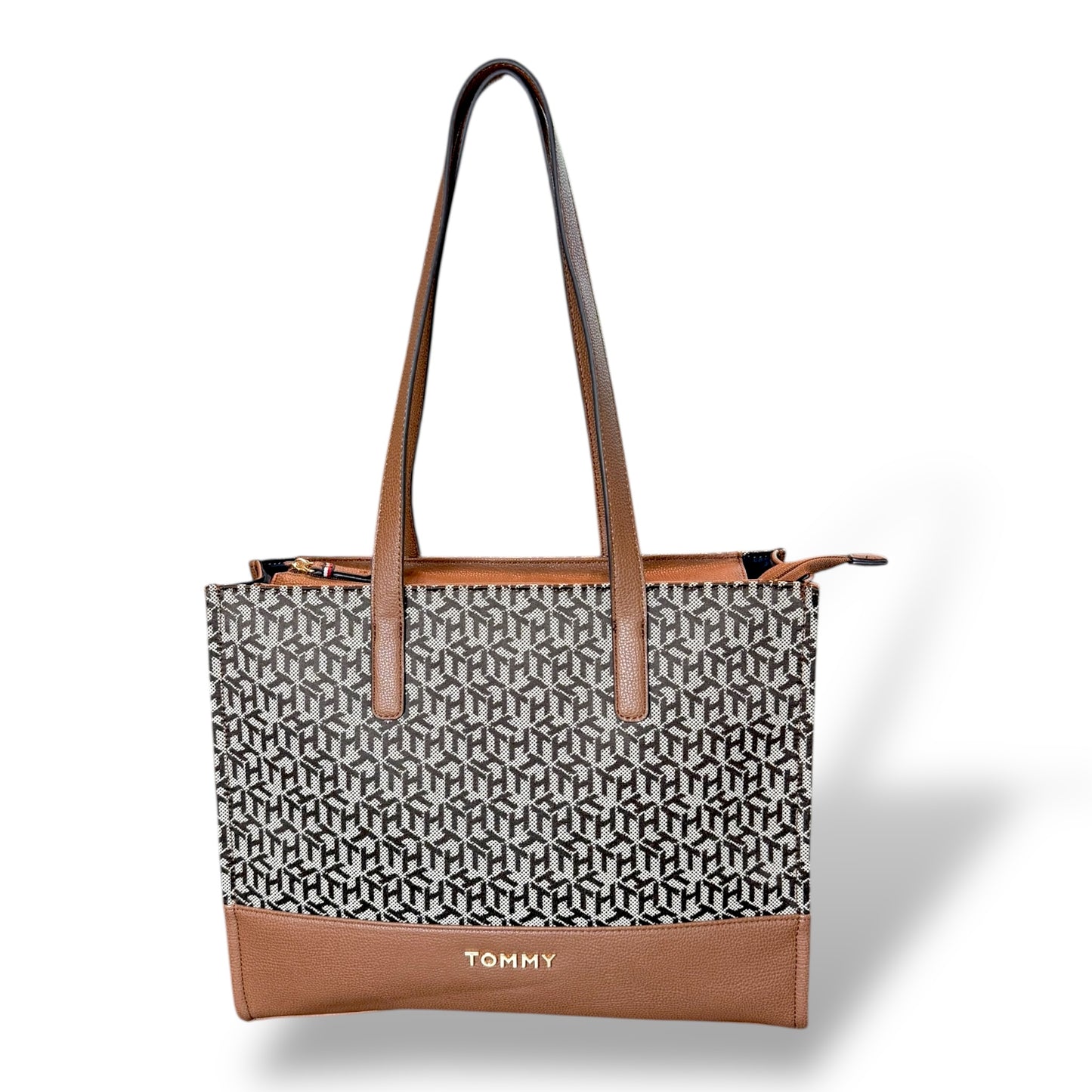 Tommy Hilfiger Large Canvas Logo Tommy Tote