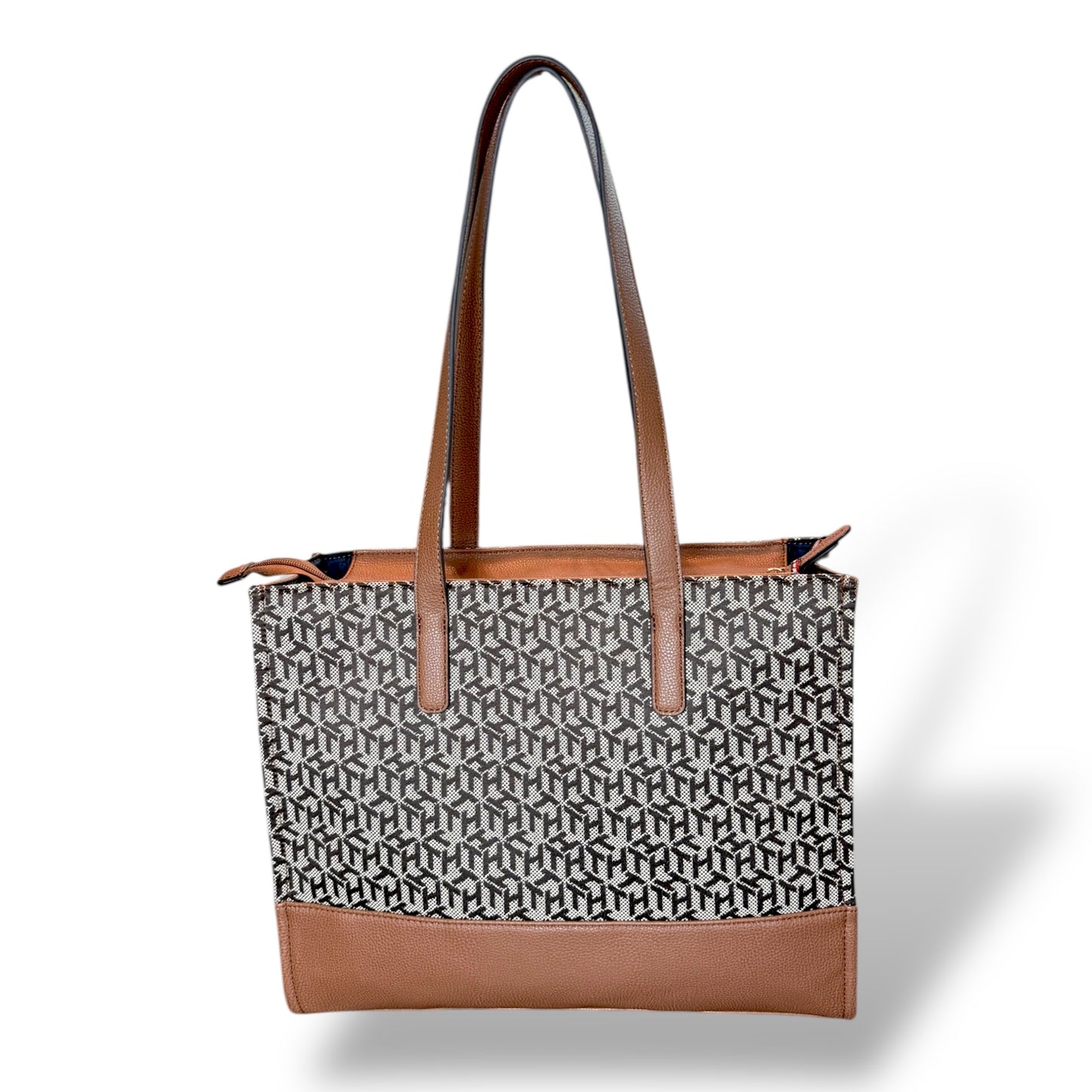 Tommy Hilfiger Large Canvas Logo Tommy Tote