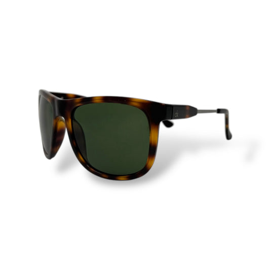 Calvin Klein CK3186S Tortoise Shell Frame with Green Lens Sunglasses