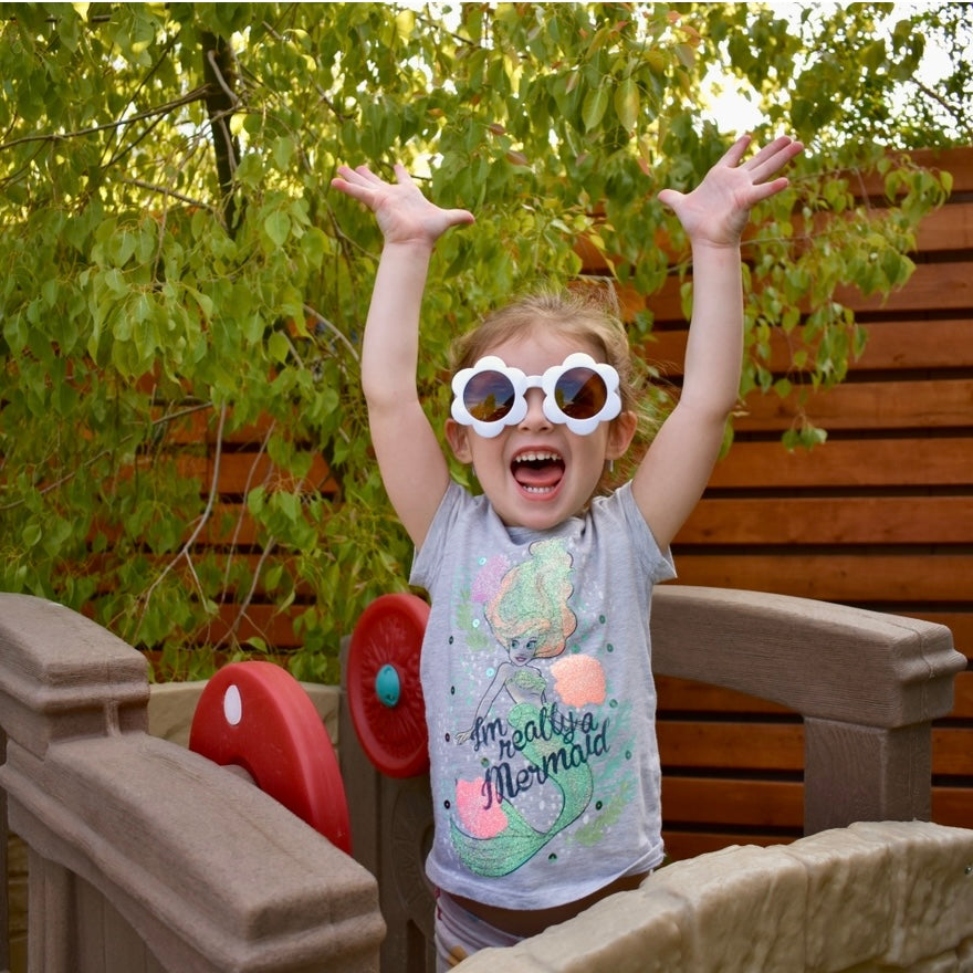 Toddler Girl Flower Power Sunglasses