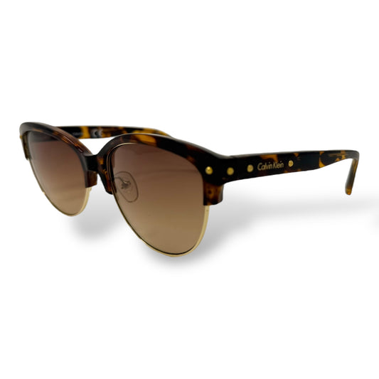 Calvin Klein R728S Brown Tortoise Frame and Brown Lens Sunglasses