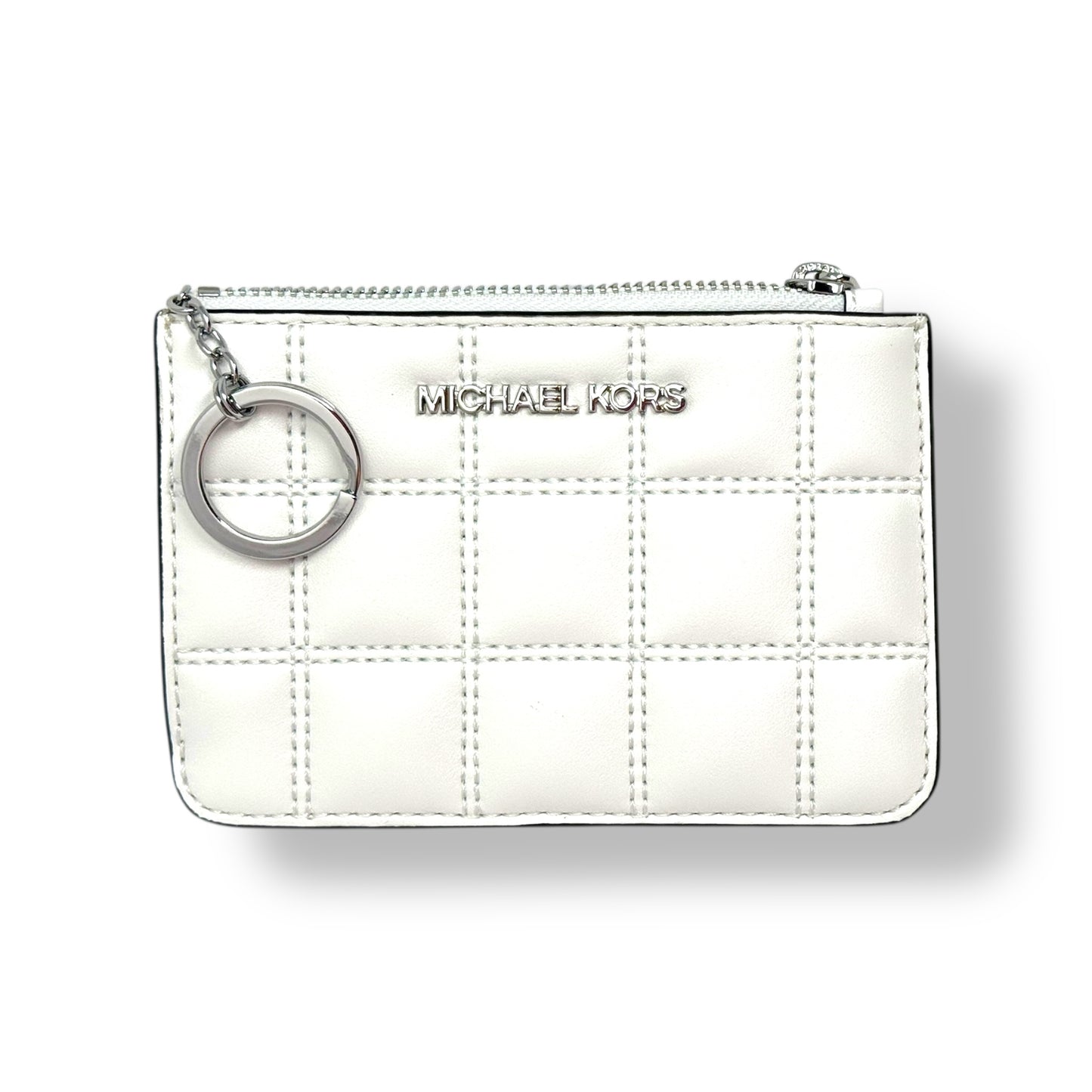Michael Kors White Jet Set Travel Small Coin Pouch