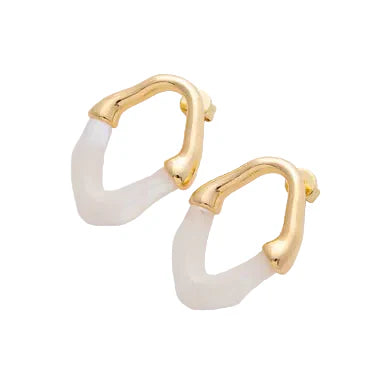 Chic Resin Oval Stud Earrings