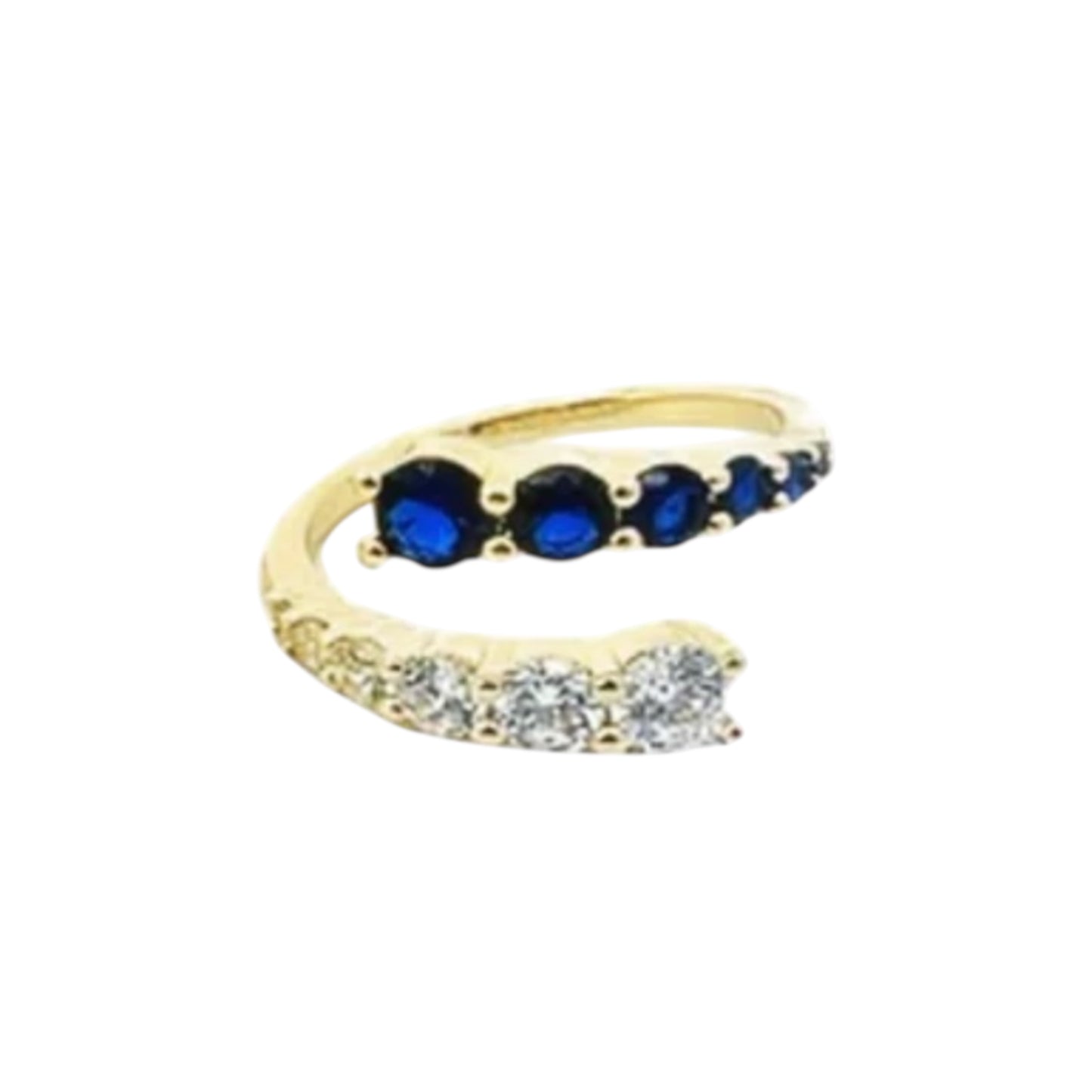 18K Gold Filled CZ Adjustable Ring