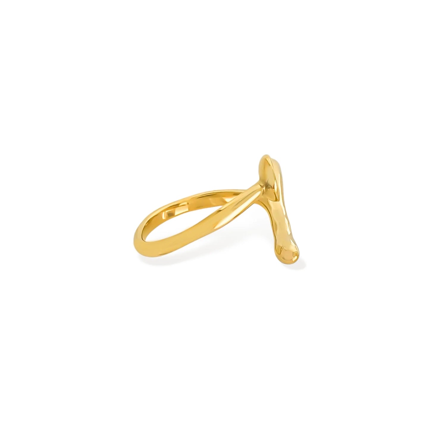 Women's Minimalist Stainless Steel, Triple Gold Plated, Waterproof Ring