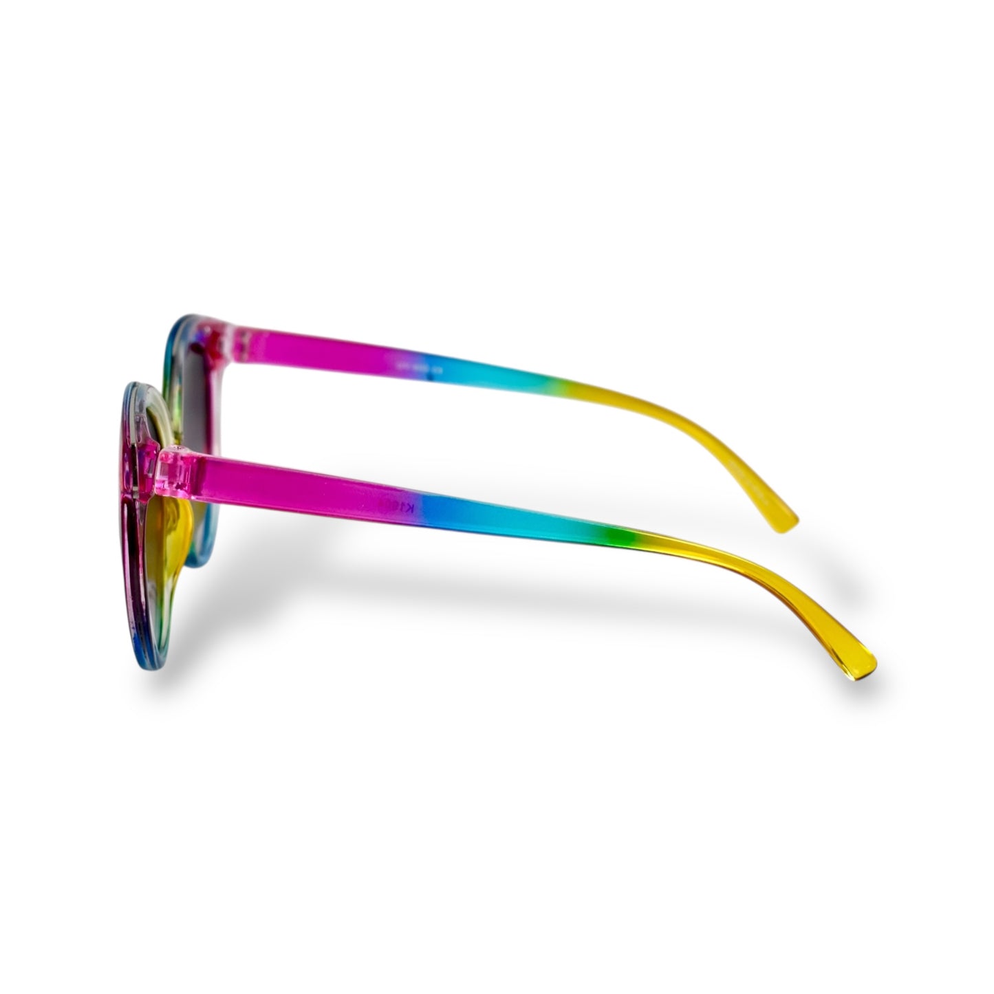 Girls Colorful Rainbow Round Sunglasses