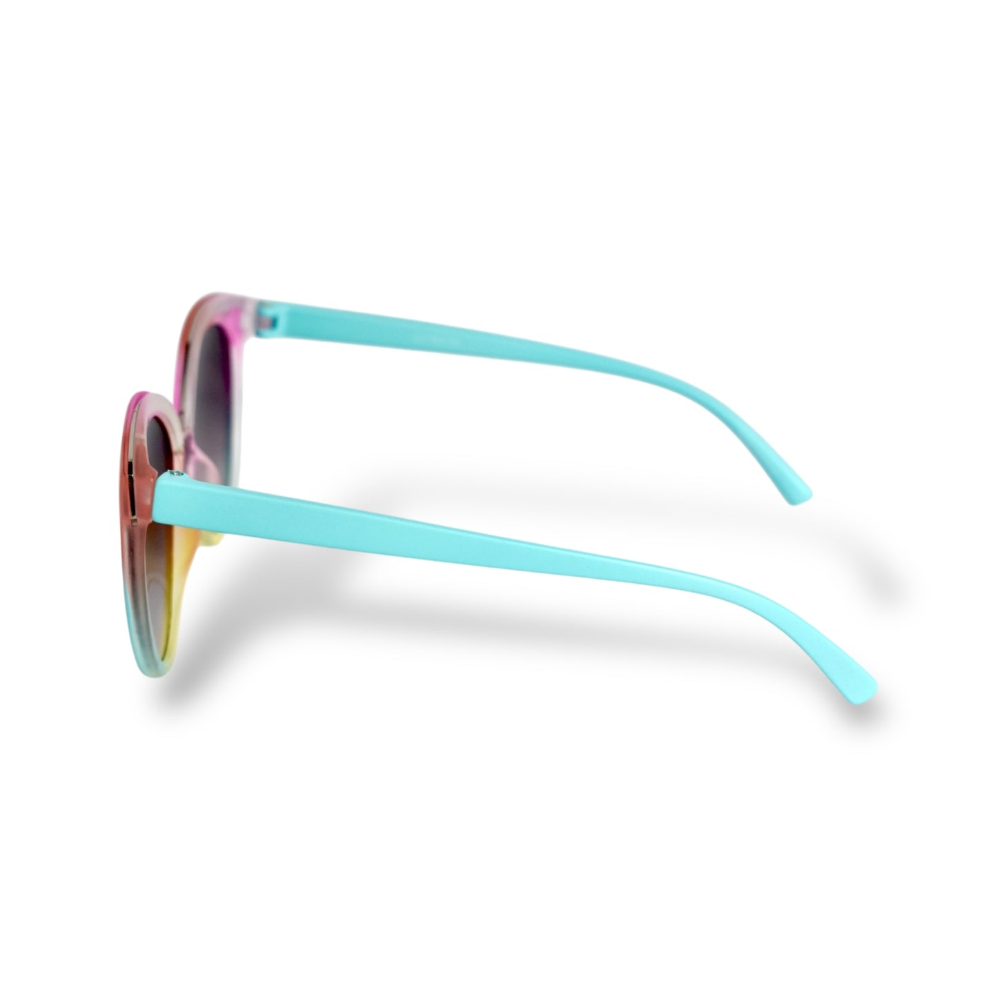 Girls Colorful Tie-Dye Round Sunglasses