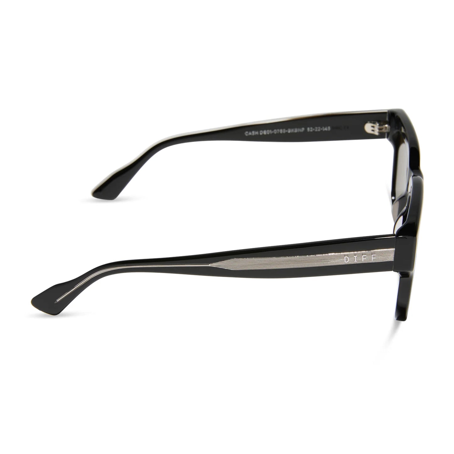 Black eyeglasses on a white background