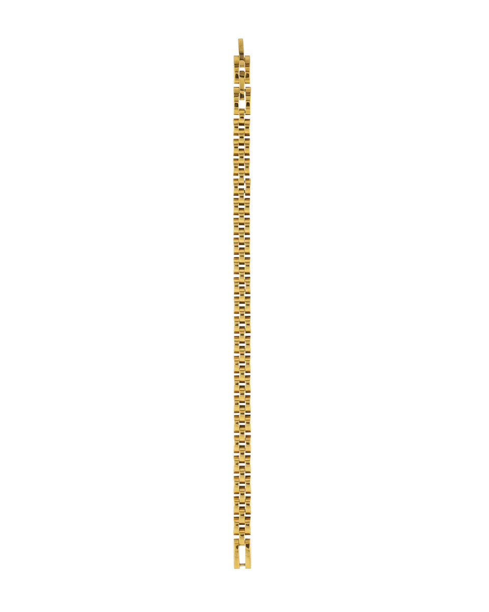 Gold chain on a white background