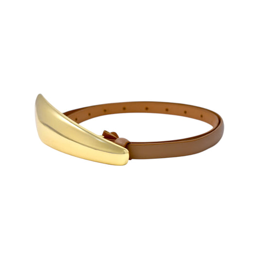 Women's Vegan Leather Golden Whisper Belt