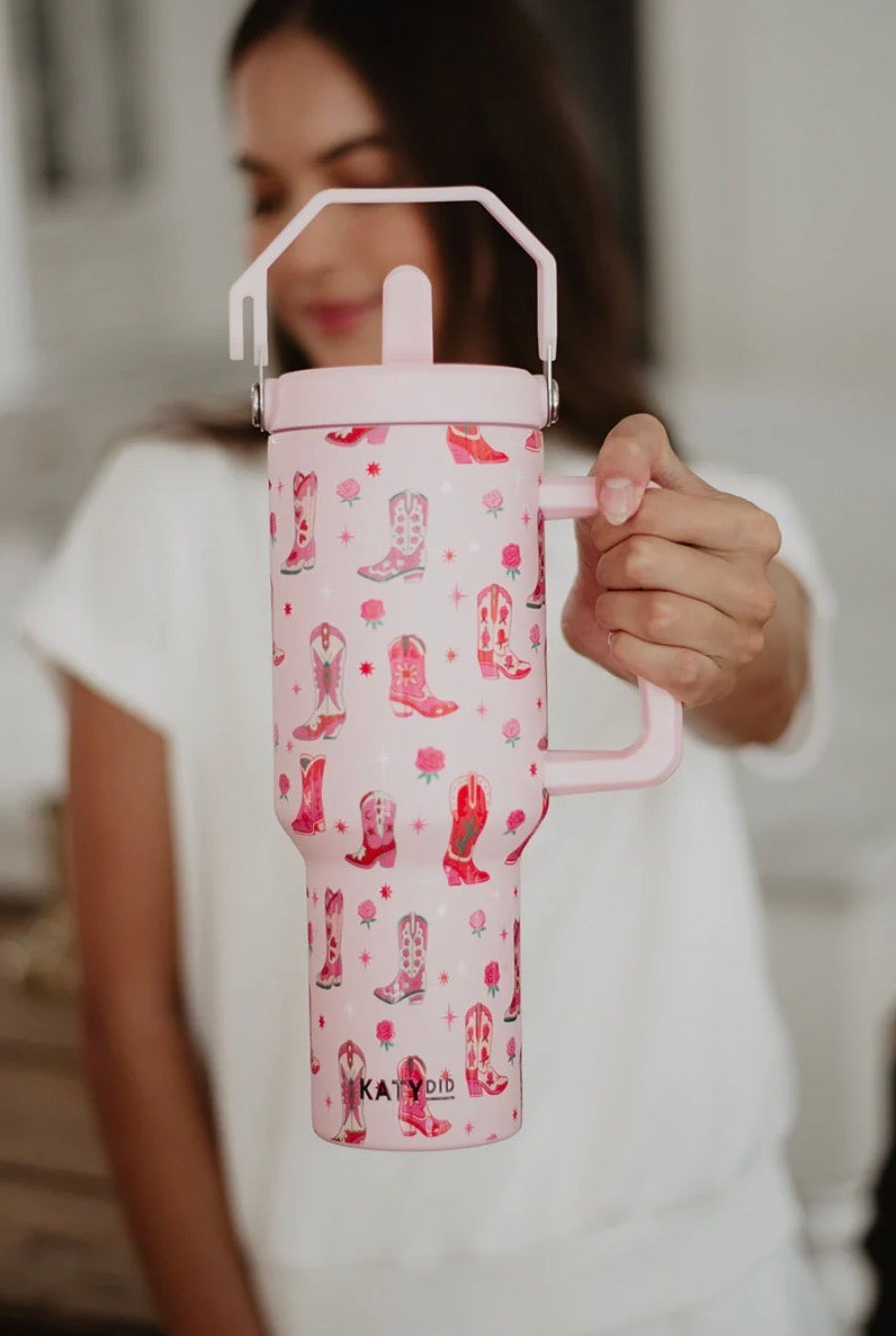 Boots & Roses 38 Oz Tumbler Cup