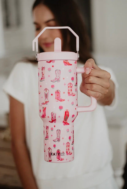 Boots & Roses 38 Oz Tumbler Cup