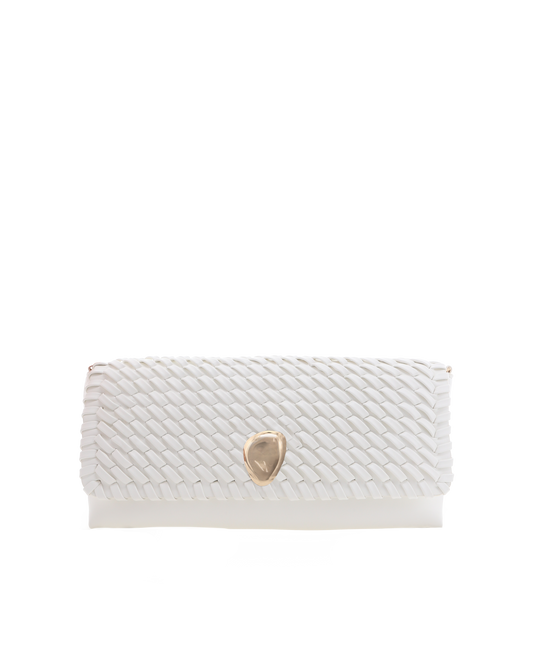 Billini Leilah Clutch Bag - White