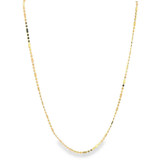 gold chain on white background 