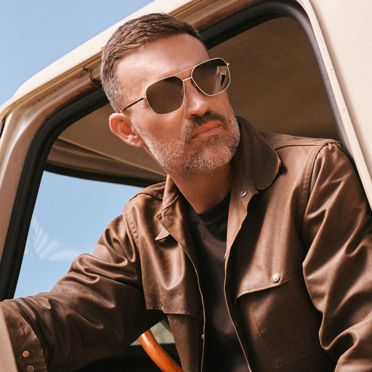 Diff Eyewear Jonas Gold G15 Polarized Sunglasses