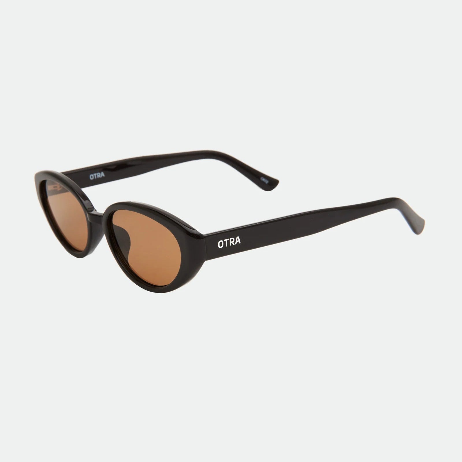 chocolate brown sunglasses with brown lenses on a white background