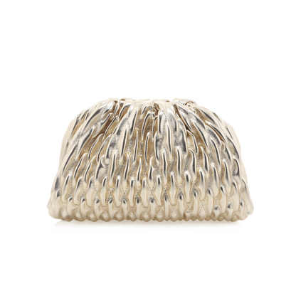 Textured beanie hat on a white background