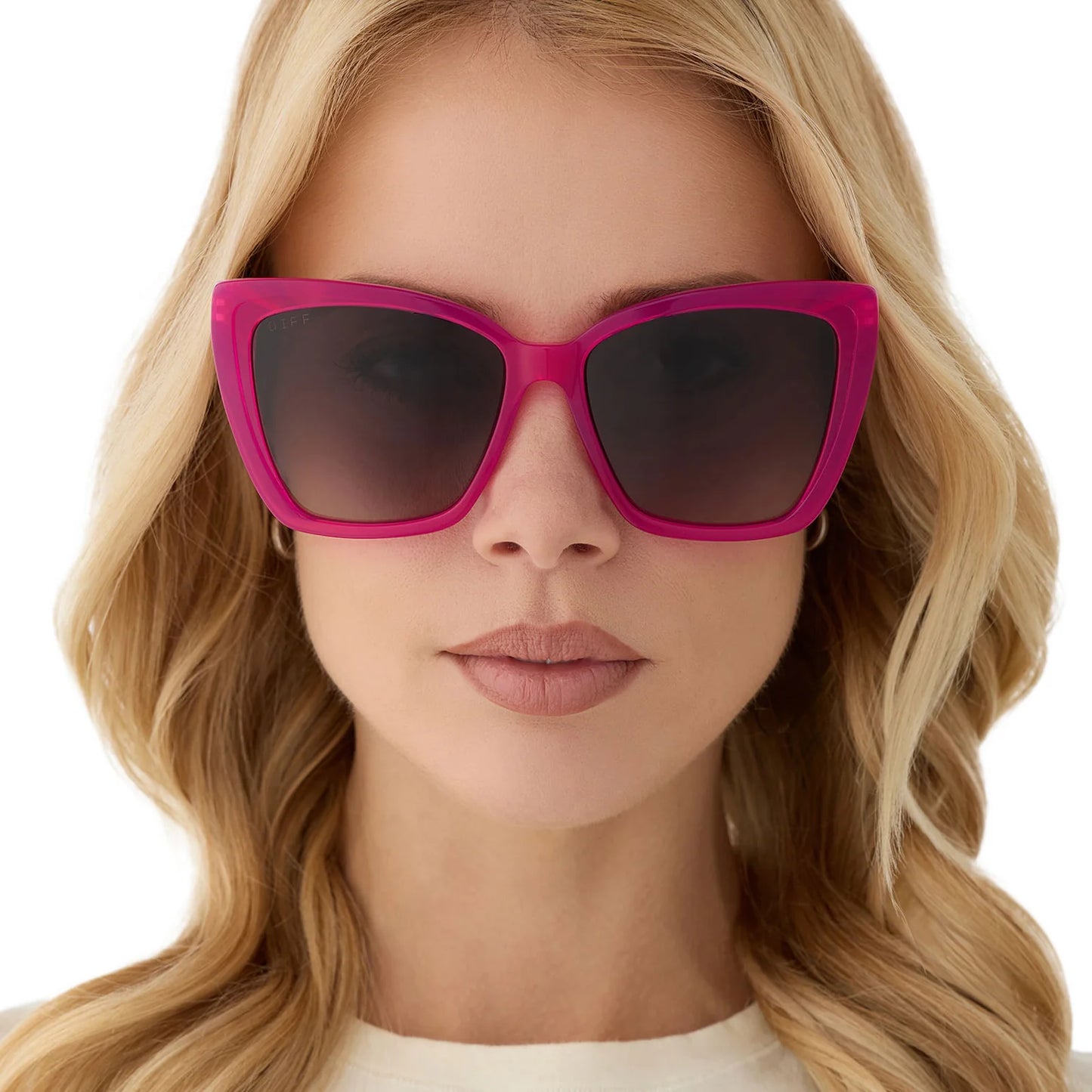 Becky II Bright Tulip Grey Gradient Polarized Sunglasses