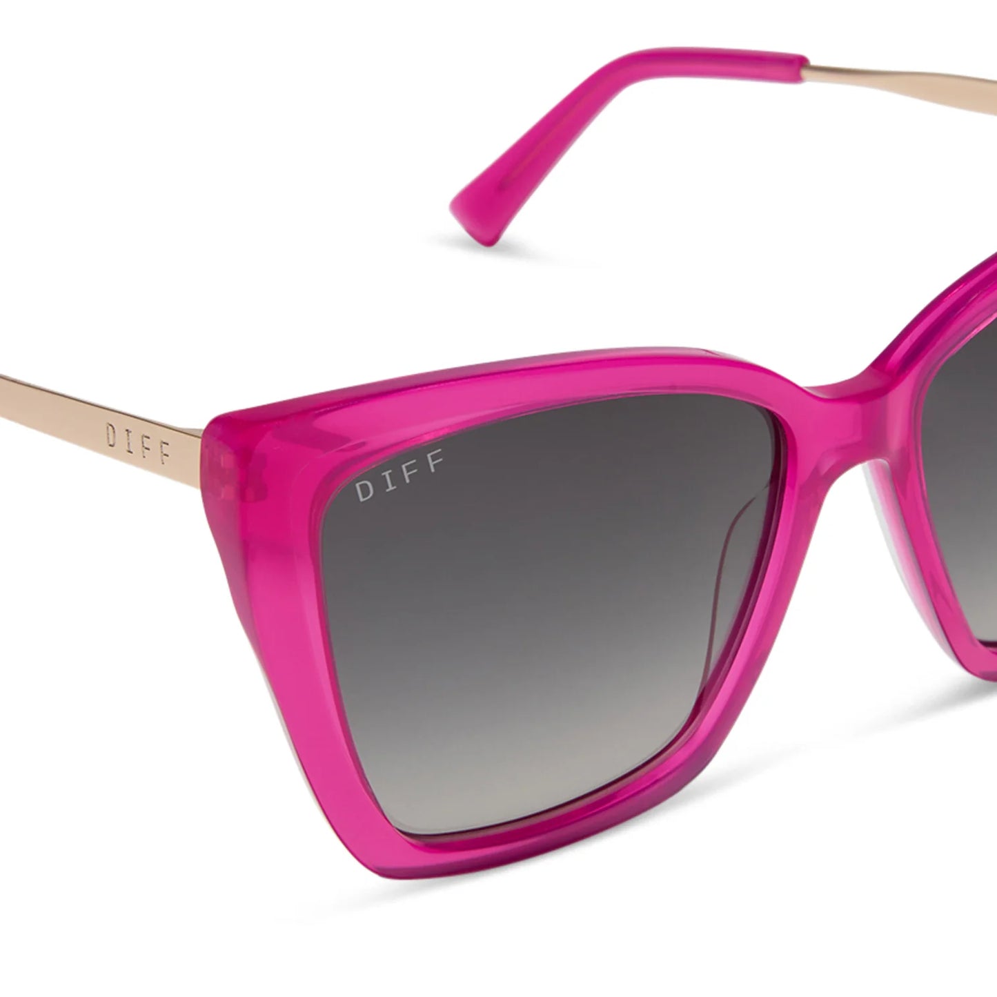 Becky II Bright Tulip Grey Gradient Polarized Sunglasses