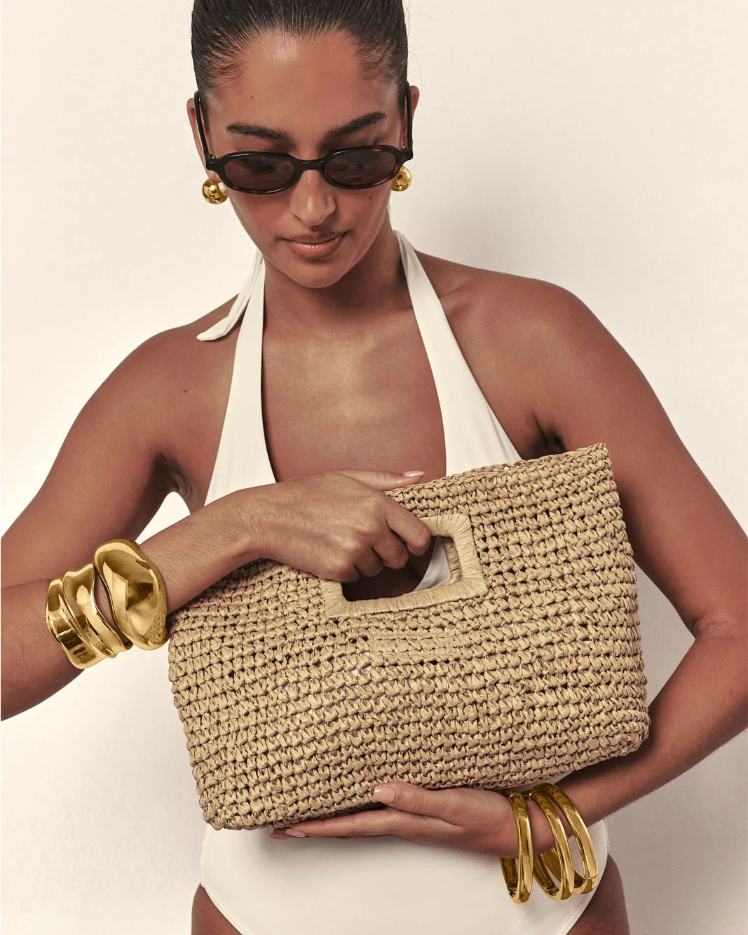 Billini Leah Handle Bag - Natural Raffia