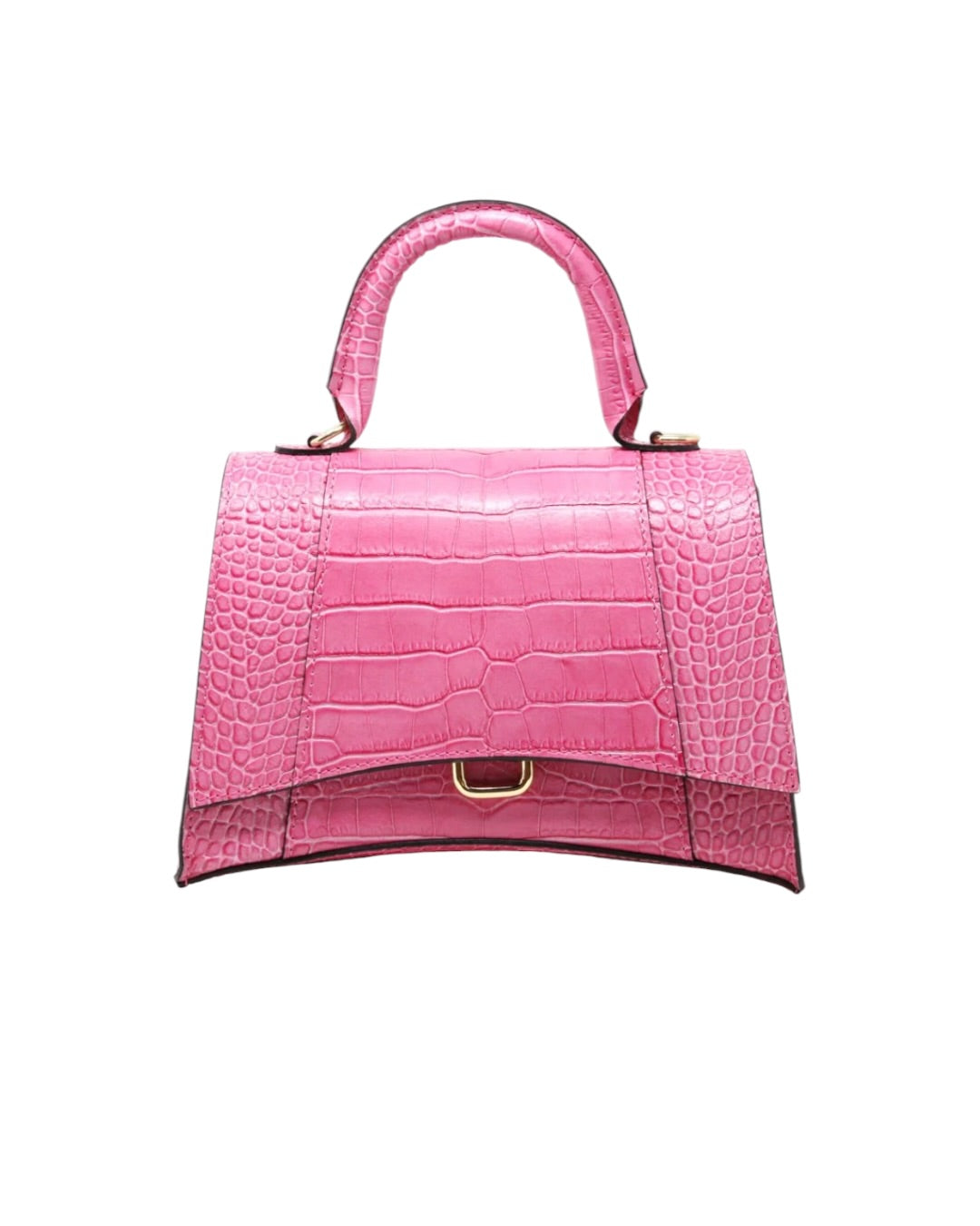 Luna Croc Italian Mini Top Handle Crossbody