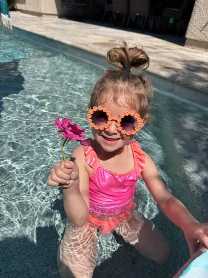 Toddler Girl Daisy Sunglasses