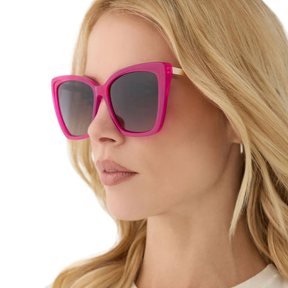 Becky II Bright Tulip Grey Gradient Polarized Sunglasses