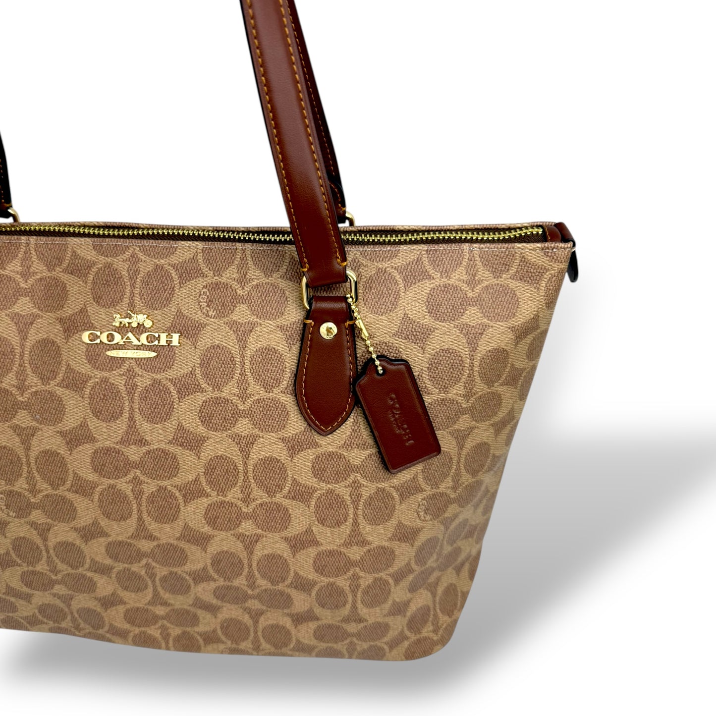 Coach Signature Canvas Gallery Tote