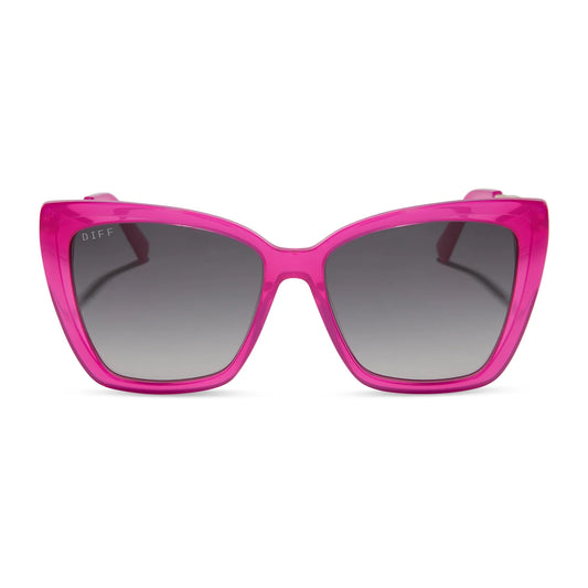 Becky II Bright Tulip Grey Gradient Polarized Sunglasses