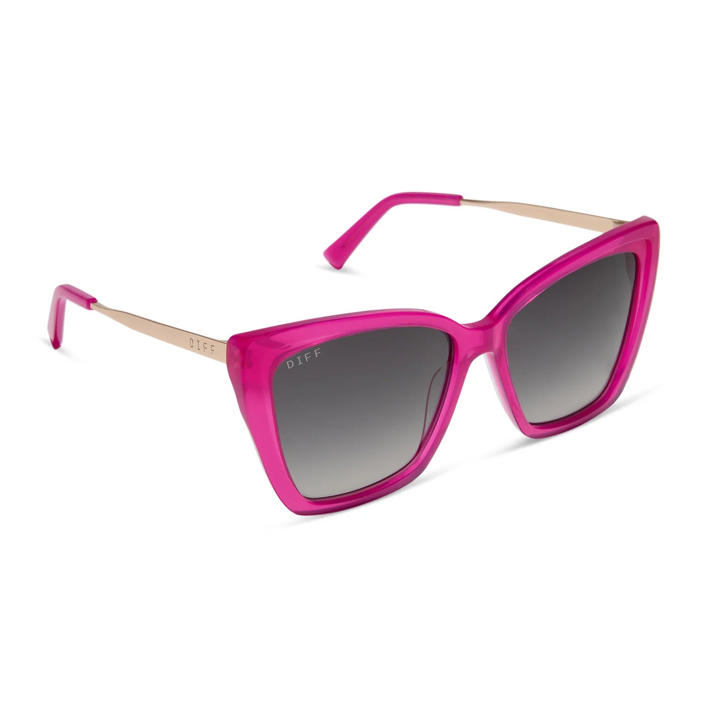 Becky II Bright Tulip Grey Gradient Polarized Sunglasses