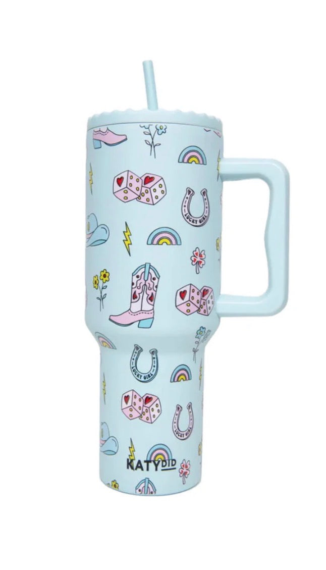 Lucky Girl Western 38 Oz Tumbler