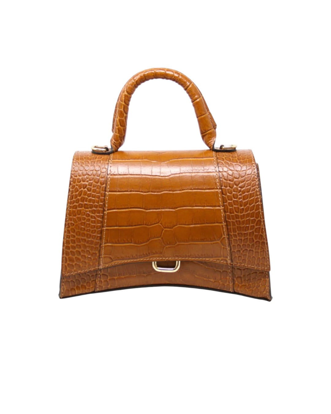 Luna Croc Italian Mini Top Handle Crossbody