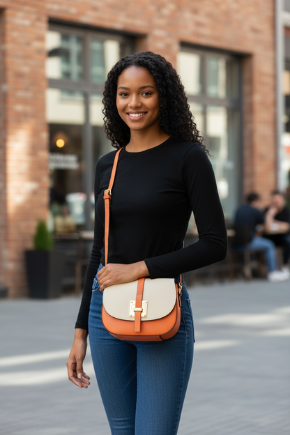 The Bella Duo Italian Leather Crossbody Bag