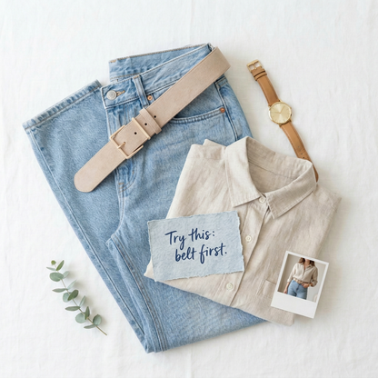 Springtime Taupe Suede Belt
