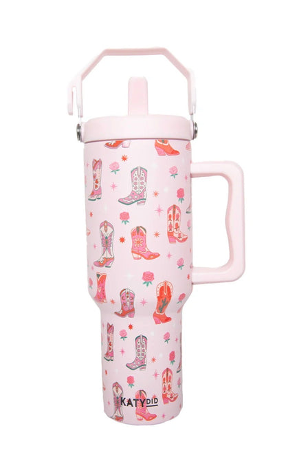 Boots & Roses 38 Oz Tumbler Cup
