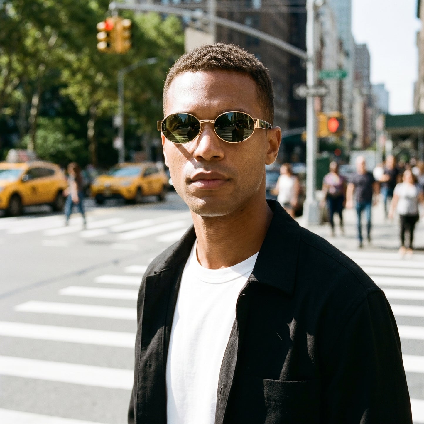 Echo - Gold Tortoise Frame/ Green Lens