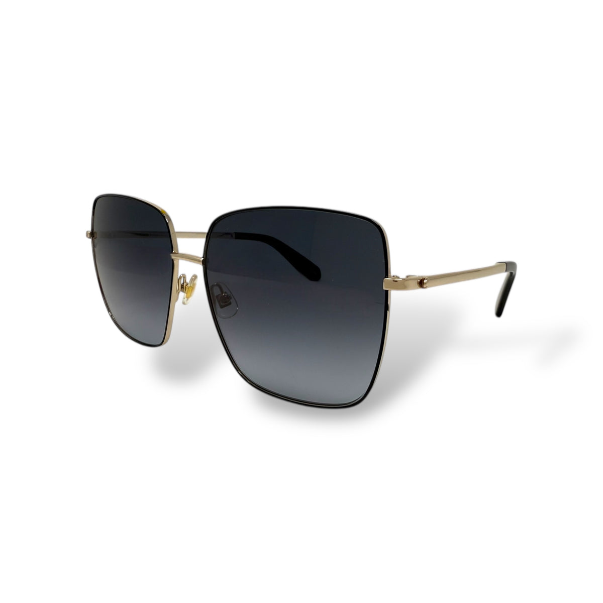 Kate Spade Oversized Fenton Sunglasses. Silver frame & gradient gray lens. 60mm Kate Spade Caelyn/s 88908 Square Sunglasses Gray Gold Frame  main image 3