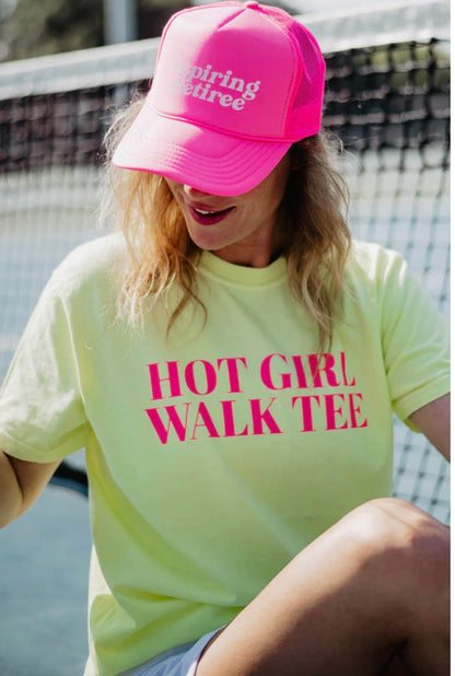 Aspiring Retiree Hot Pink Foam Mesh Hat