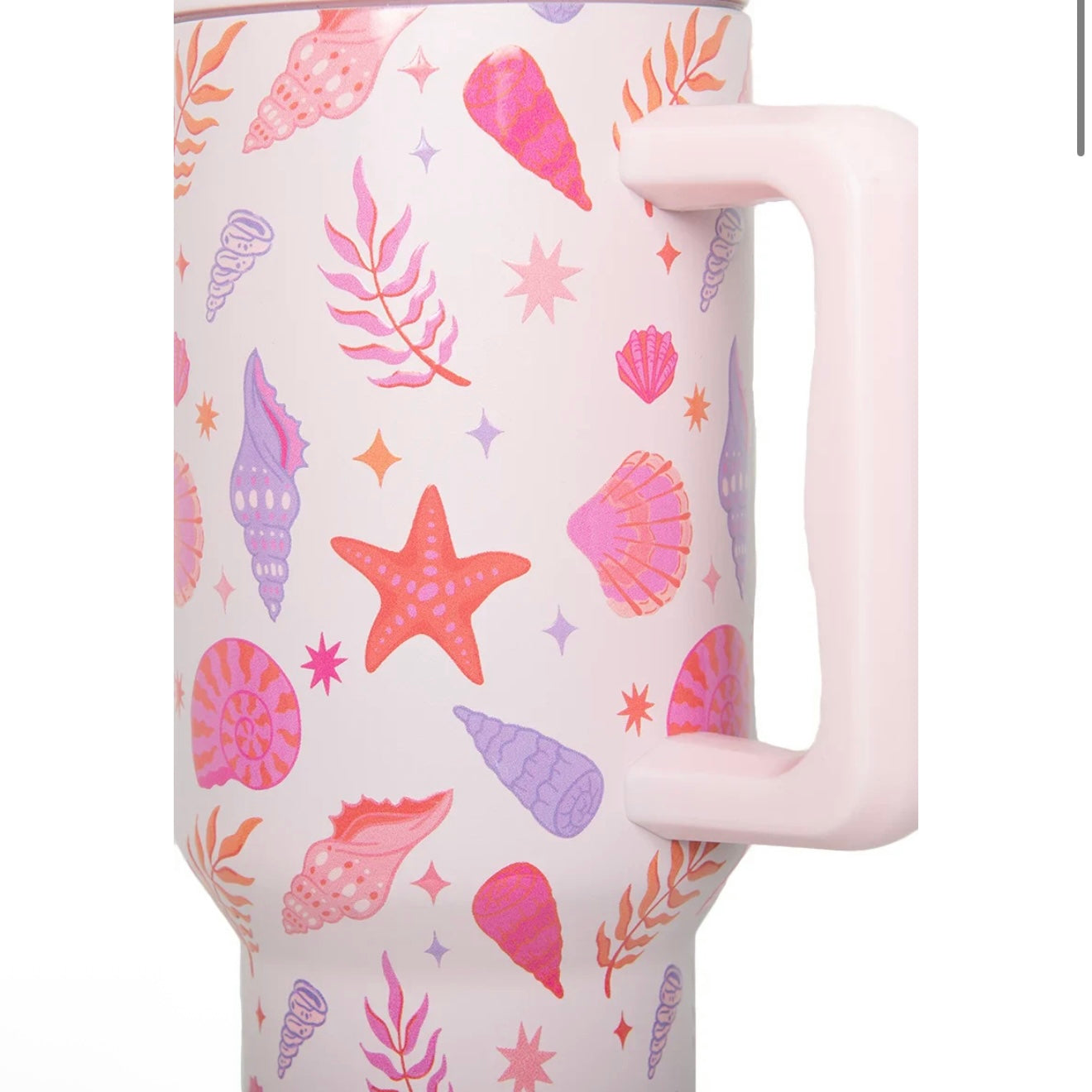 Beach & Shells 38 oz Tumbler with Handle