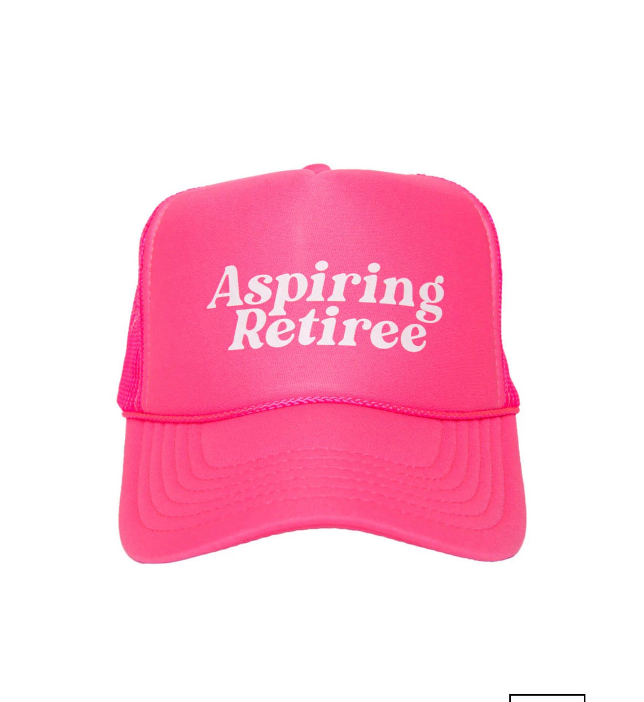 Aspiring Retiree Hot Pink Foam Mesh Hat