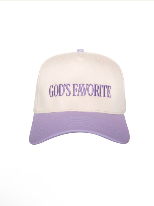 God's Favorite Light Purple Trucker Hat