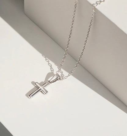 Classic Clear CZ Cross Girls Jewelry Set