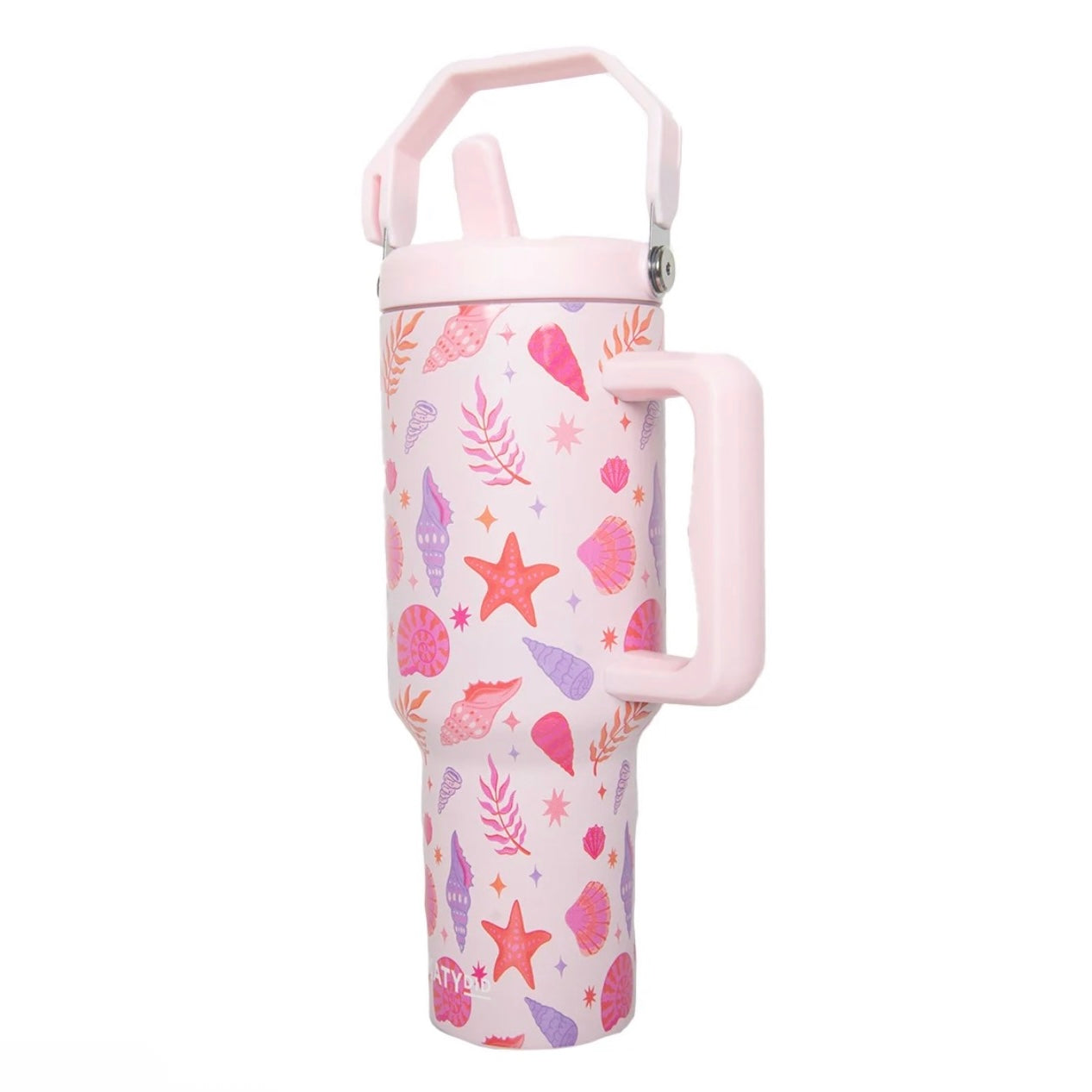 Beach & Shells 38 oz Tumbler with Handle