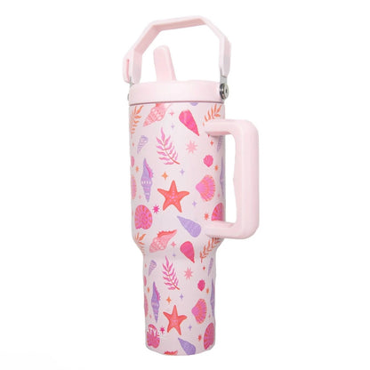 Beach & Shells 38 oz Tumbler with Handle