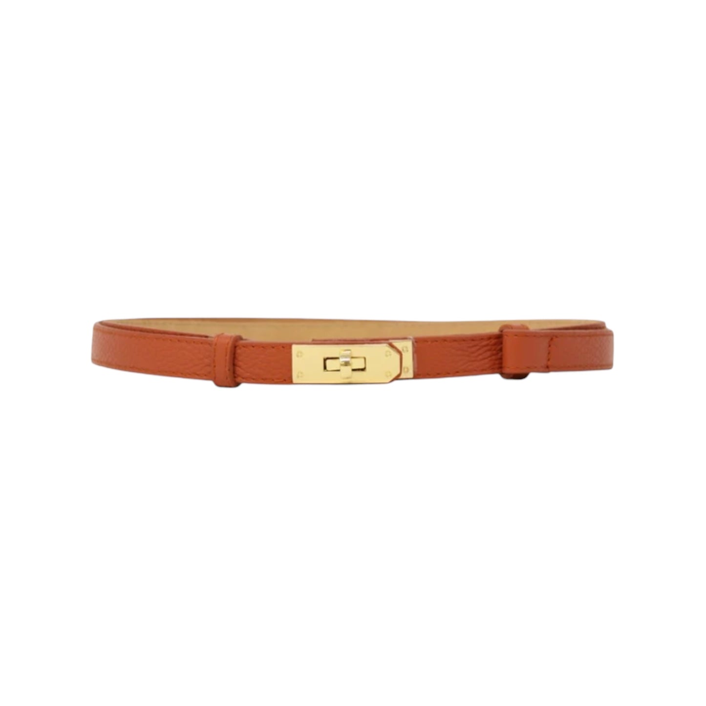 Women's Capri Convertible Burnt Orange Italian Leather Belt
